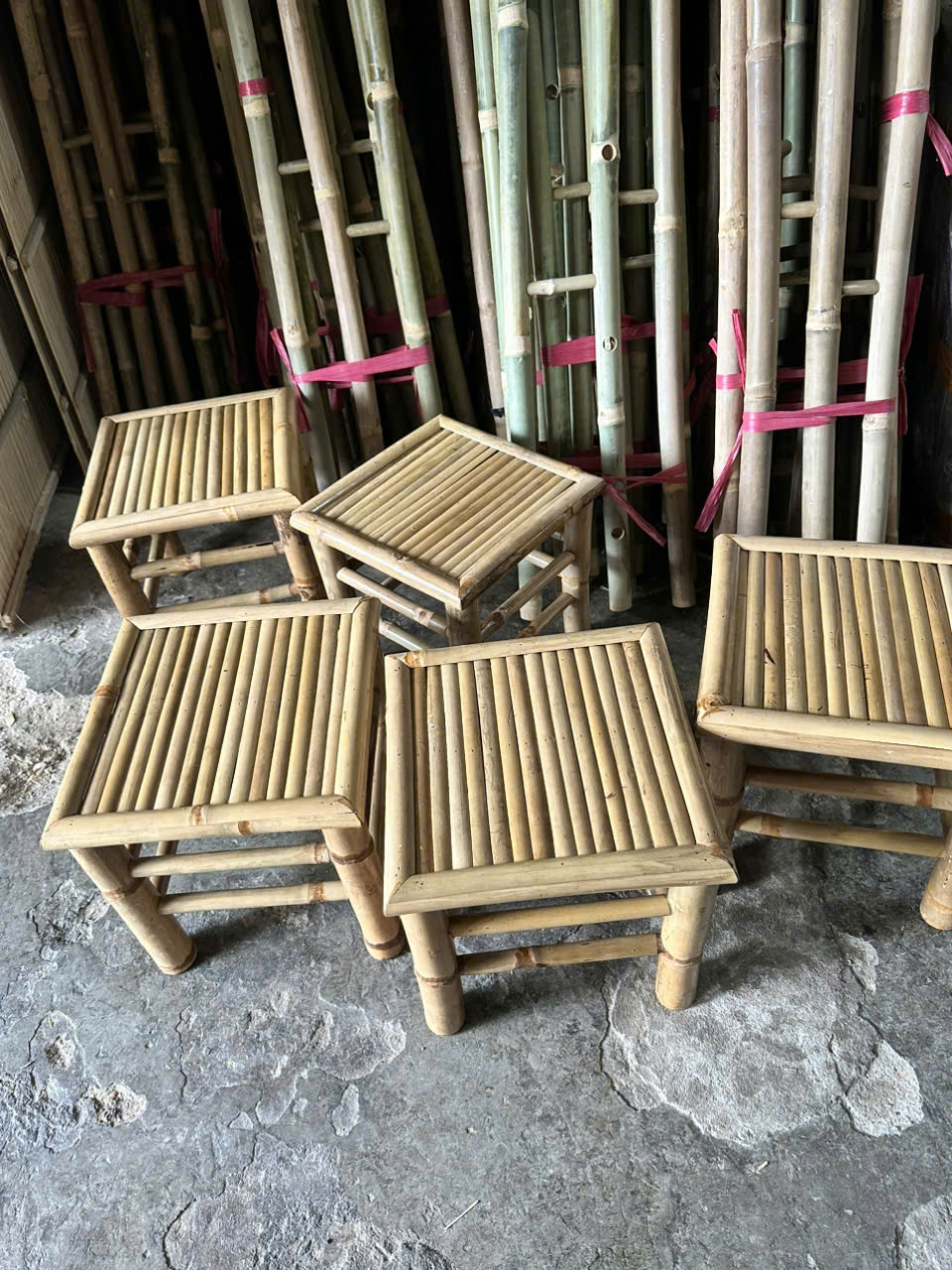 GHẾ ĐÔN TRE 
