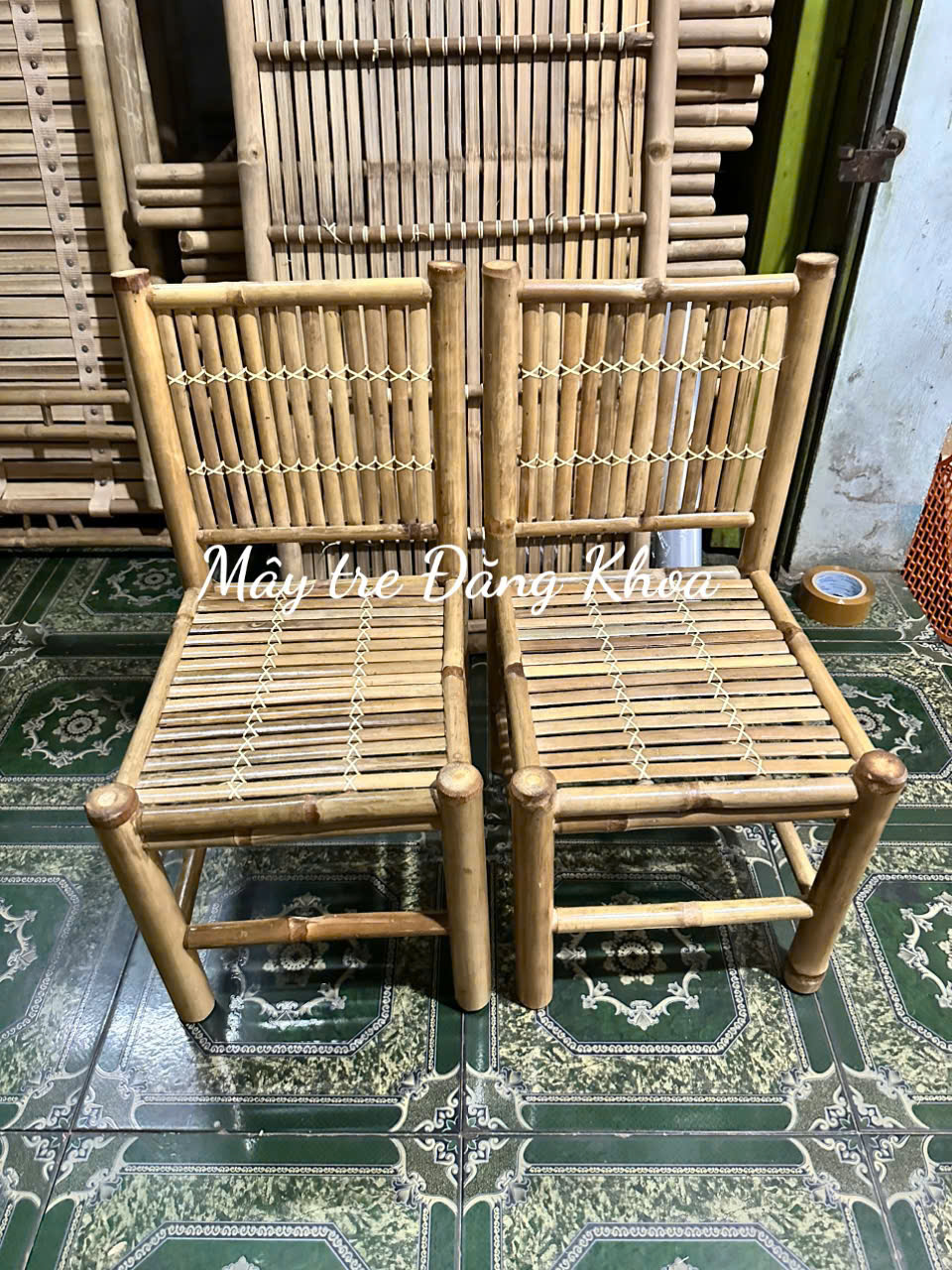 BỘ BÀN XẾP GHẾ TRE TỰA CHO QUÁN ĂN