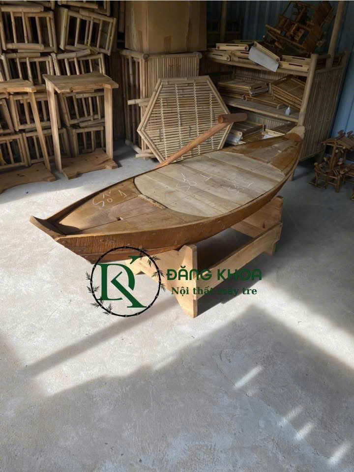 THUYỀN GỖ LÀM BÀN 