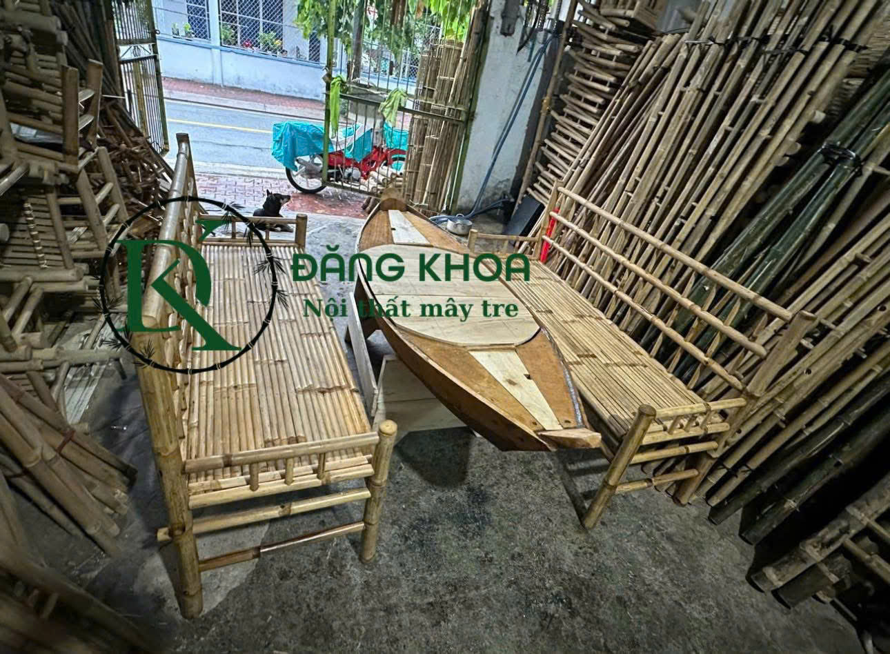 THUYỀN GỖ LÀM BÀN 